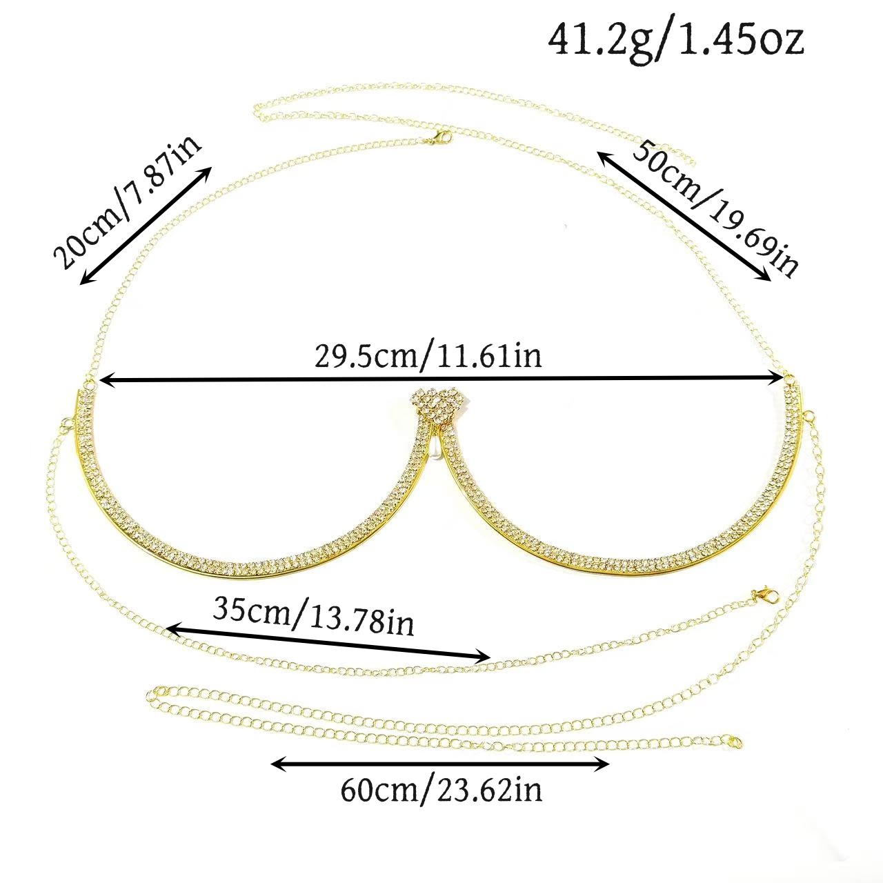 Damesborstondersteuning parel  - Body Jewelry Necklace recensie en prijs