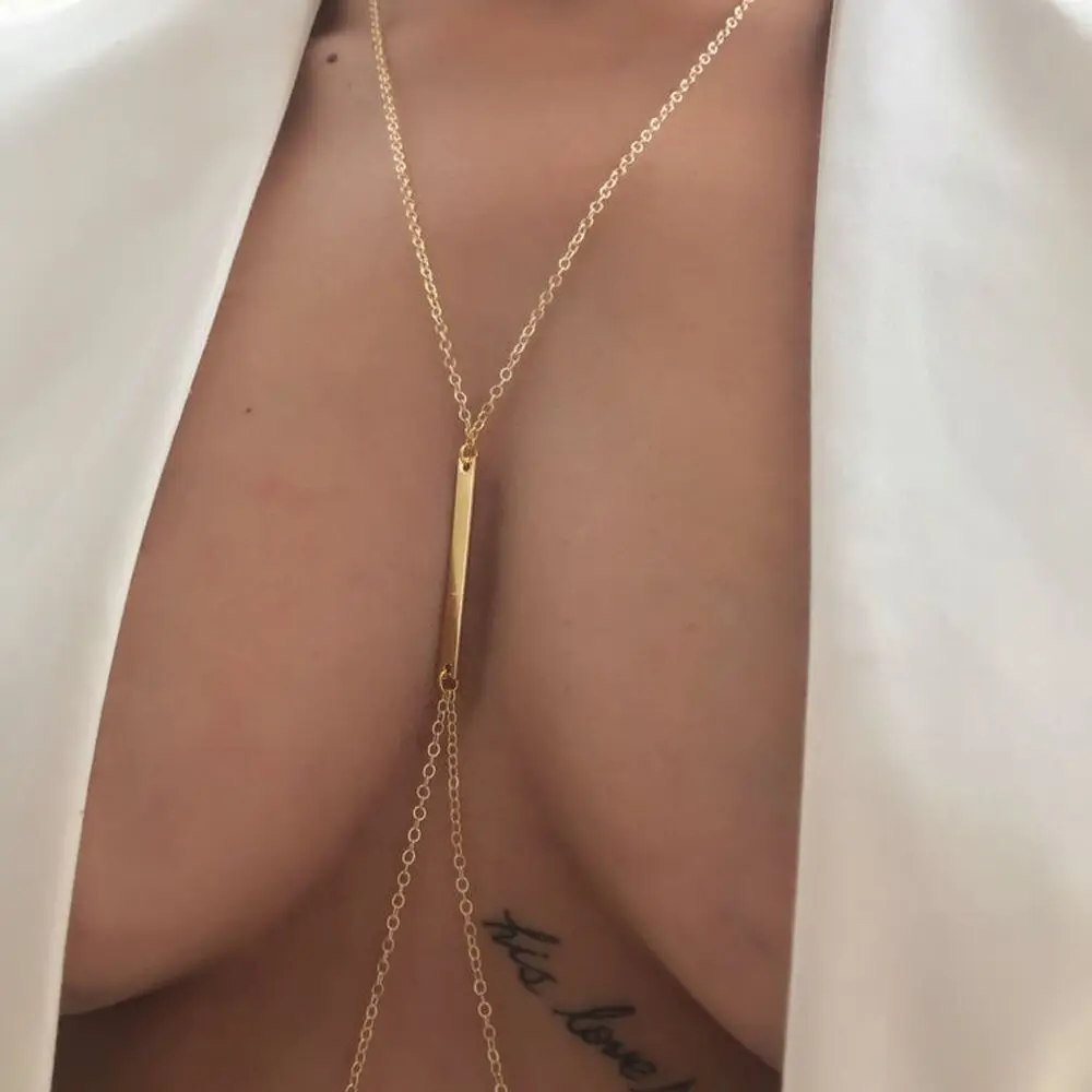 Sexy Metalen Borstketting Harn - Body Jewelry Necklace recensie en prijs