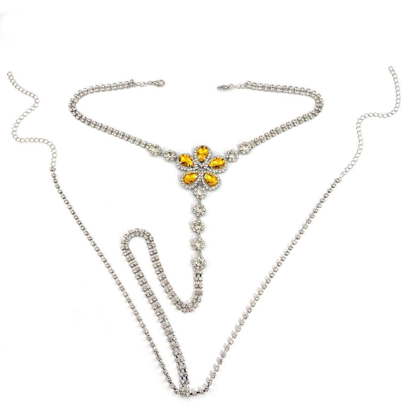 1Pc Bloemvormige Sexy Strass S - Body Jewelry For You recensie en prijs